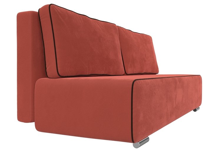 Прямой диван-кровать Уно кораллового цвета - лучшие Прямые диваны в INMYROOM