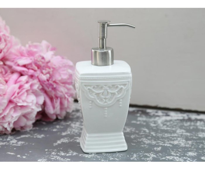 Диспенсер для жидкого мыла Pearl белого цвета - купить Диспенсеры для мыла по цене 1200.0