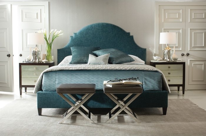 Кровать Lindsey 160х200 зеленого цвета - лучшие Кровати для спальни в INMYROOM