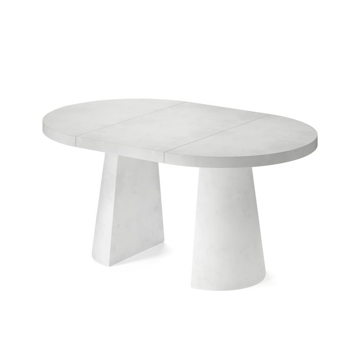 Раздвижной обеденный стол Кастра L белого цвета - купить Обеденные столы по цене 164790.0