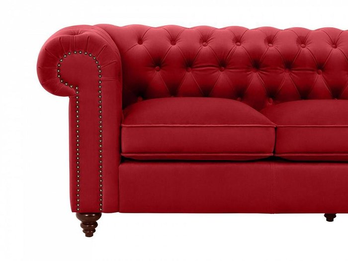 Диван Chester Classic красного цвета - лучшие Прямые диваны в INMYROOM