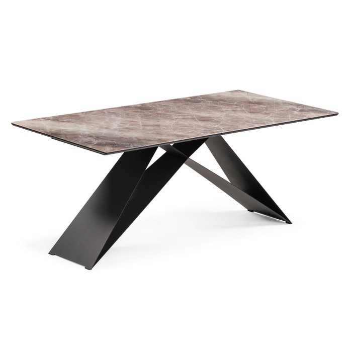 Обеденный стол Ноттингем черно-коричневого цвета