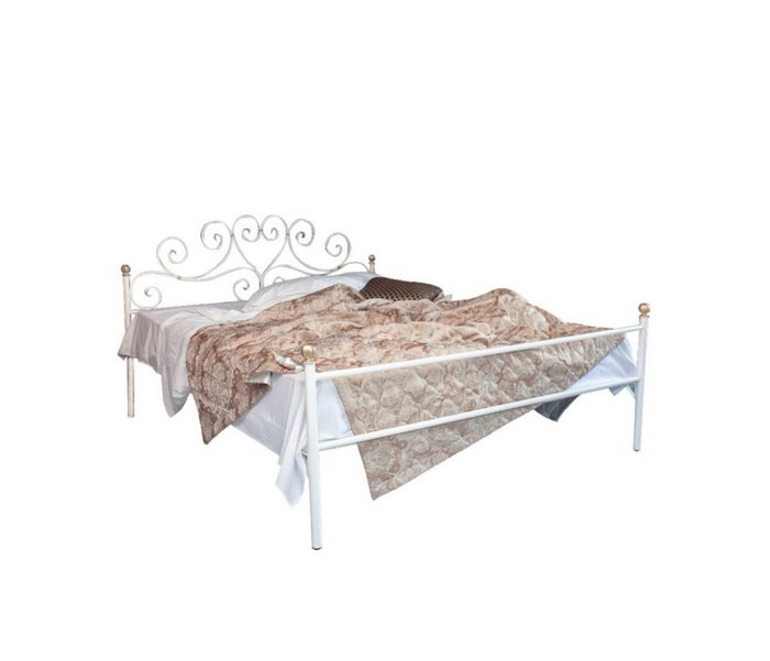Кровать Кармен 180х200 белого цвета - купить Кровати для спальни по цене 31990.0