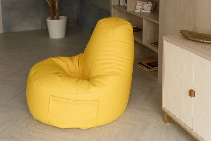 Кресло Комфорт желтого цвета - лучшие Бескаркасная мебель в INMYROOM
