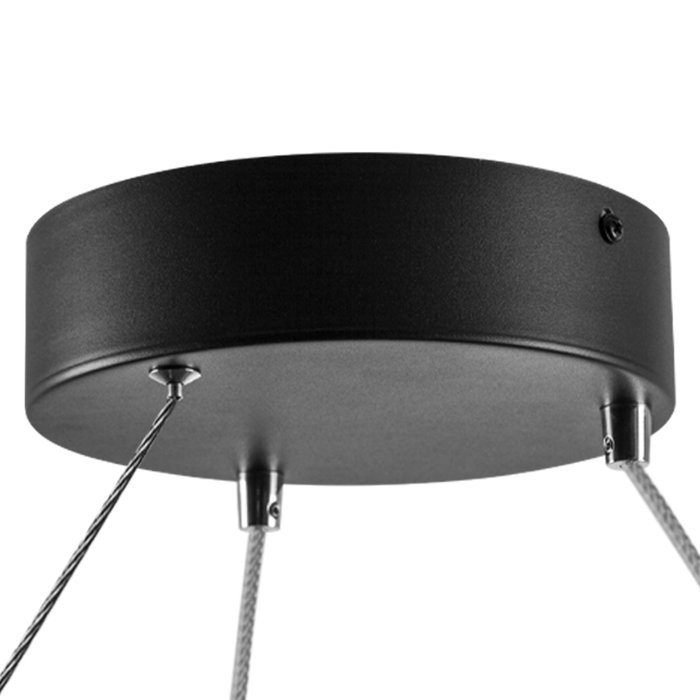 Люстра SATURNO LED 75W 5800LM 70G ЧЕРНЫЙ 3000-6000K - купить Подвесные люстры по цене 38999