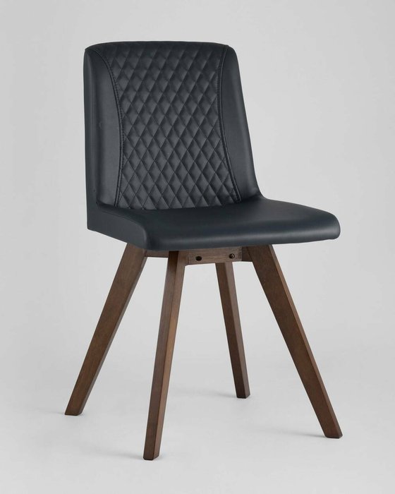 Набор из четырех стульев Marta Pu темно-синего цвета - купить Обеденные стулья по цене 22990.0
