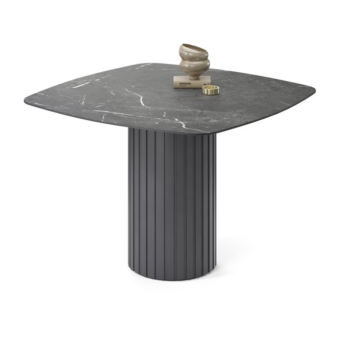 Обеденный стол квадратный Кейд черного цвета - купить Обеденные столы по цене 58065.0