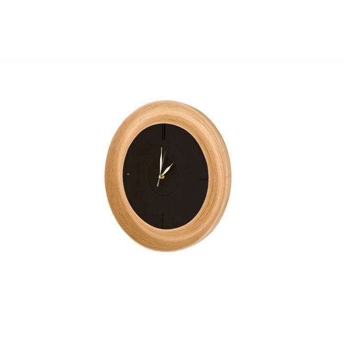 Часы настенные кварцевые Nio ясень черный - купить Часы по цене 8600.0