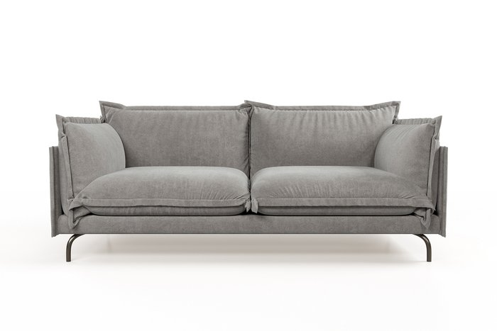 Диван Облако комфорта серого цвета - купить Прямые диваны по цене 117990.0