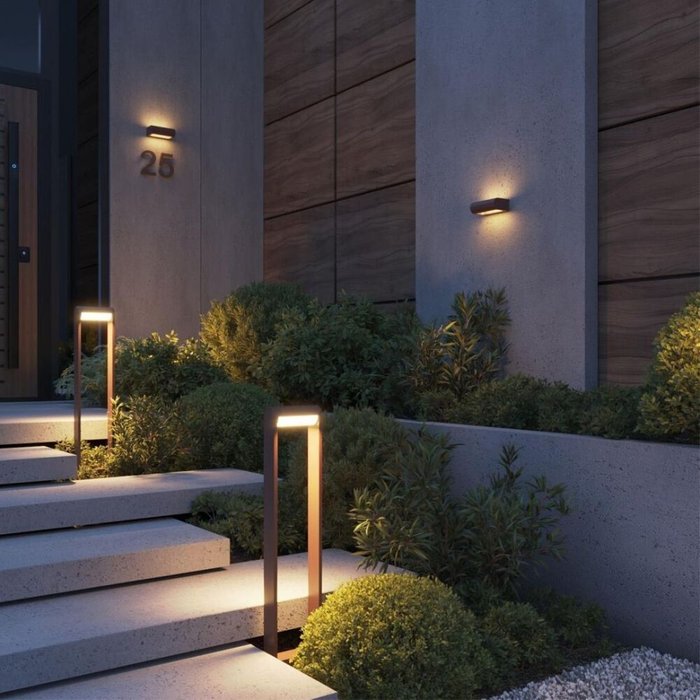 Уличный настенный светильник Odeon Light Nature Twinset 7118/12WL - лучшие Настенные уличные светильники в INMYROOM Уличный настенный светильник Odeon Light Nature Twinset 7118/12WL - лучшие Настенные уличные светильники в INMYROOM