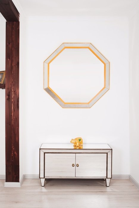 Зеркало "Yellow octagon" - купить Настенные зеркала по цене 38000.0