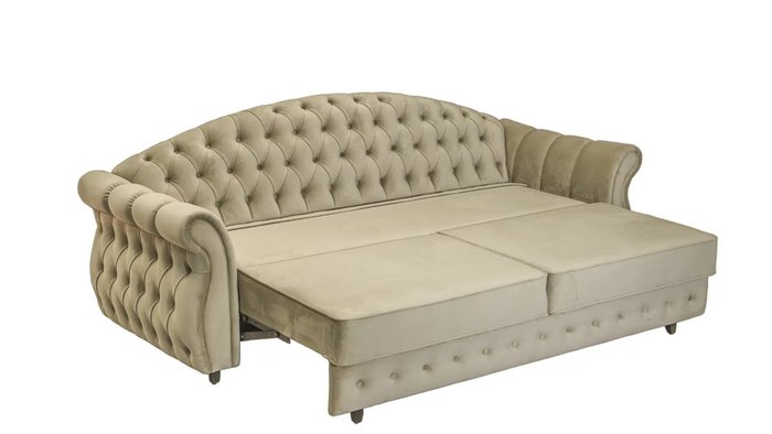 Прямой диван-кровать Лувр бежевого цвета - лучшие Прямые диваны в INMYROOM