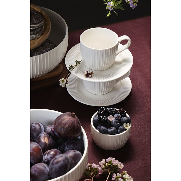 Набор чайных пар soft ripples, dual glazing, 250 мл, 2 шт. - лучшие Для чая и кофе в INMYROOM
