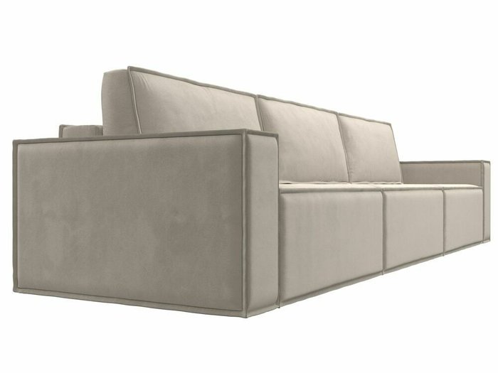 Прямой диван-кровать Куба лонг бежевого цвета - купить Прямые диваны по цене 79999.0
