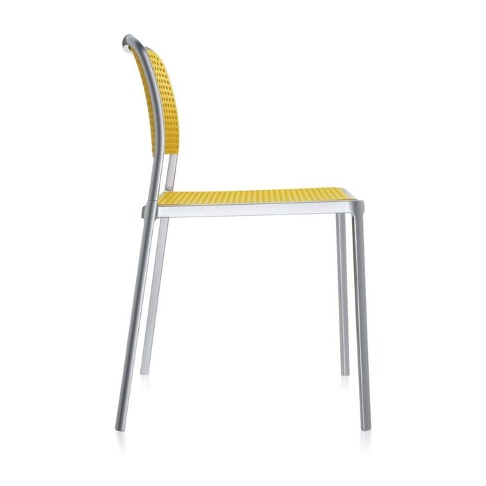 Стул Audrey желтого цвета с подлокотниками  - лучшие Обеденные стулья в INMYROOM