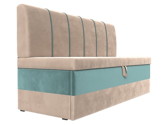 Диван-кровать Энигма бирюзово-бежевого цвета - лучшие Прямые диваны в INMYROOM