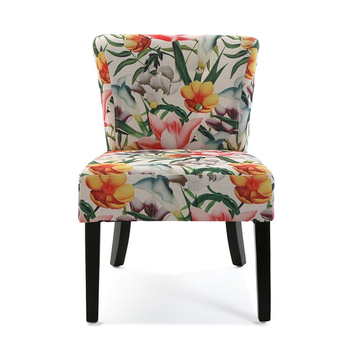 Кресло Flores из ткани и дерева  - купить Интерьерные кресла по цене 33300.0