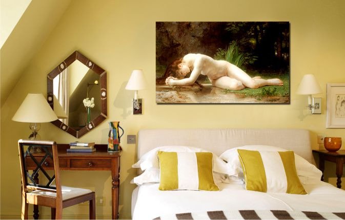 Дизайнерская картина на холсте "Обнаженная нимфа" - купить Принты по цене 3190.0