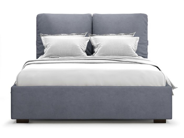 Кровать Trazimeno 160х200 серого цвета - купить Кровати для спальни по цене 34000.0