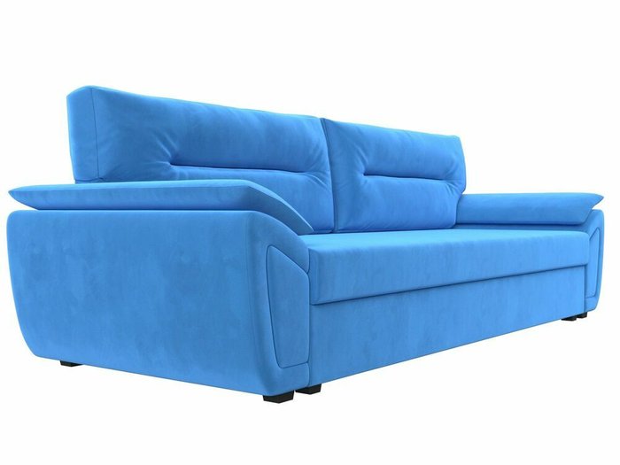 Прямой диван-кровать Нэстор Лайт голубого цвета - лучшие Прямые диваны в INMYROOM
