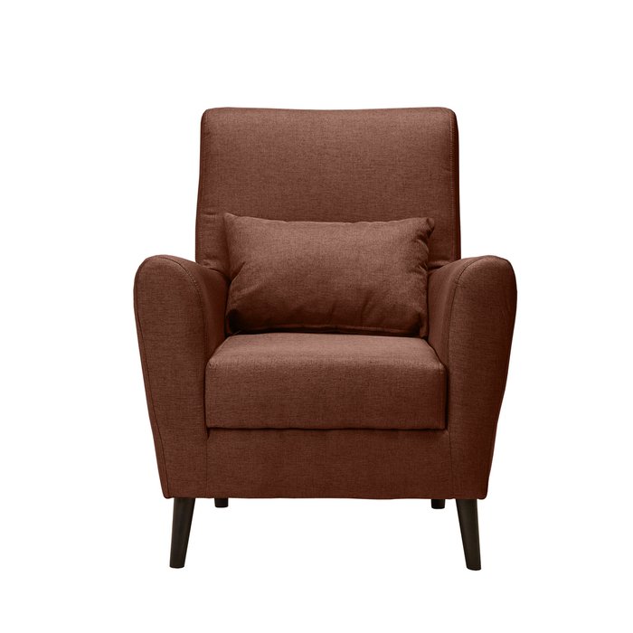 Кресло Либерти темно-коричневого цвета - купить Интерьерные кресла по цене 11680.0