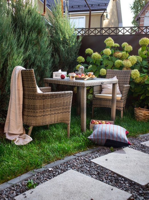 Стол садовый Panama черного цвета - лучшие Садовые столы в INMYROOM