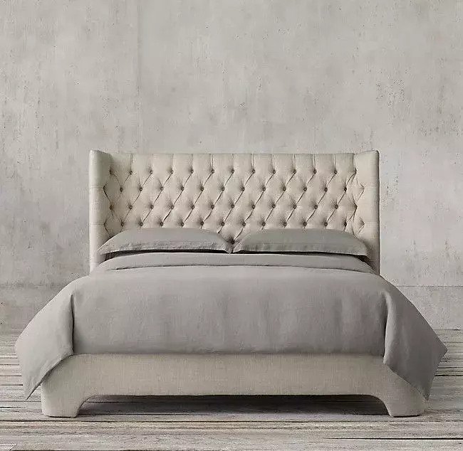 Кровать Atherton Fabric 180х200 бежевого цвета - лучшие Кровати для спальни в INMYROOM