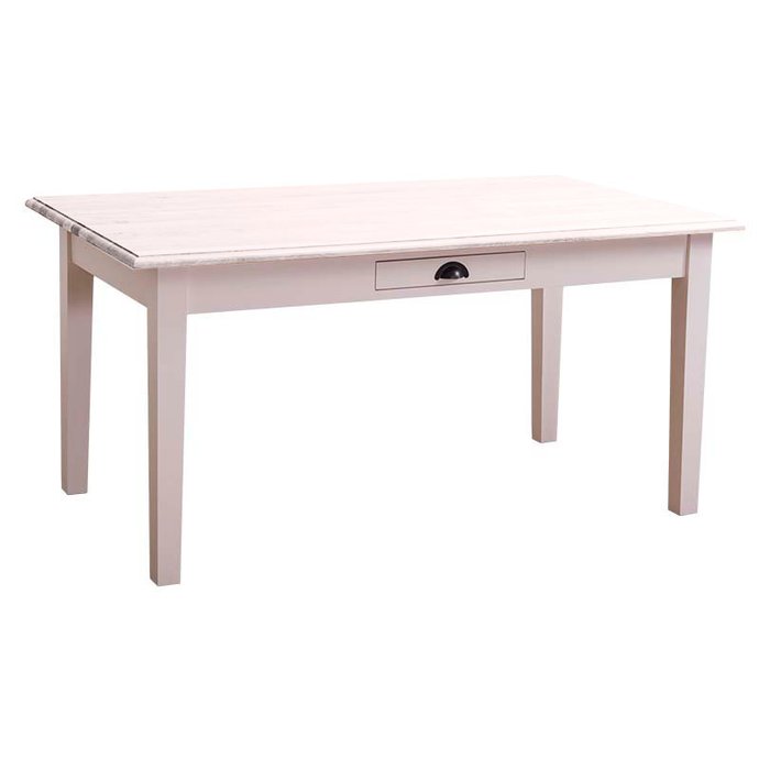 Обеденный стол в стиле кантри белого цвета