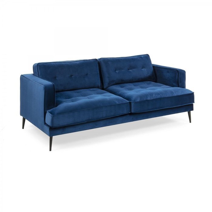 Диван Vinny темно-синего цвета - купить Прямые диваны по цене 152990.0