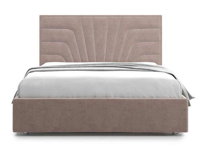 Кровать Premium Milana 140х200 светло-коричневого цвета с подъемным механизмом - купить Кровати для спальни по цене 53000.0