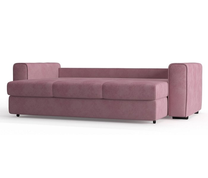 Диван-кровать Рошфор в обивке из велюра розового цвета - лучшие Прямые диваны в INMYROOM