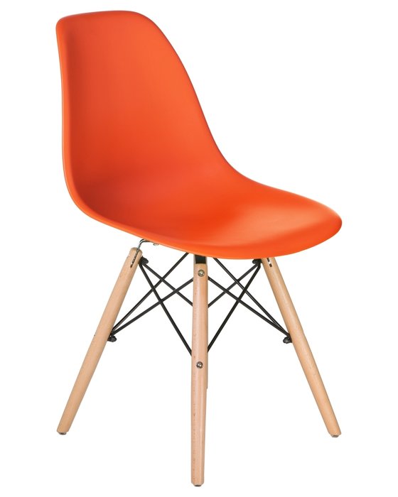 Стул обеденный оранжевого цвета - купить Обеденные стулья по цене 1500.0