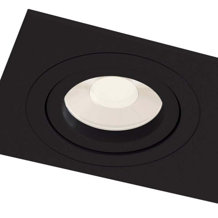 Встраиваемый светильник Atom черноого цвета - лучшие Встраиваемые споты в INMYROOM