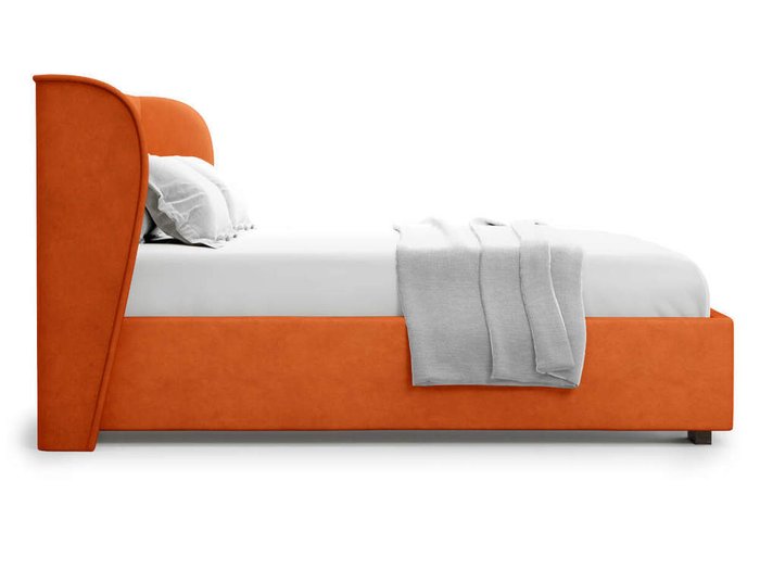Кровать Tenno без подъемного механизма 140х200  оранжевого цвета - лучшие Кровати для спальни в INMYROOM