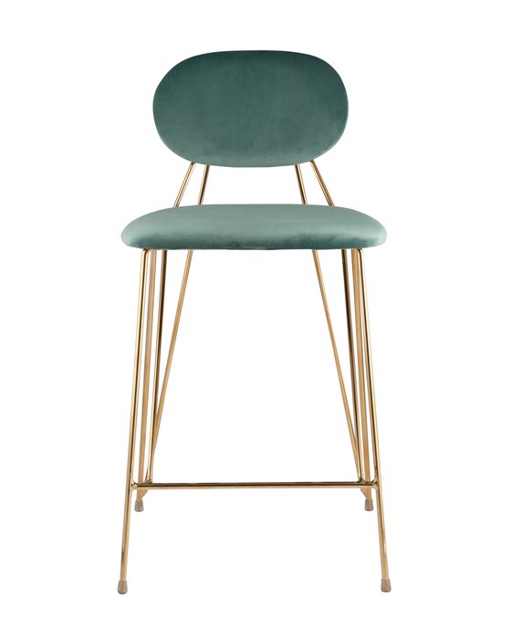 Полубарный стул Элис мятно-зеленого цвета - купить Барные стулья по цене 16844.0