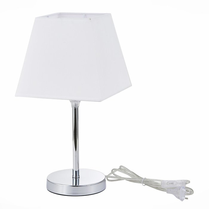  Настольная лампа Grinda с белым абажуром - купить Настольные лампы по цене 3402.0