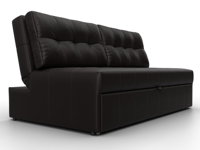 Диван-кровать Лига-107 М темно-коричневого цвета (экокожа) - лучшие Прямые диваны в INMYROOM Диван-кровать Лига-107 М темно-коричневого цвета (экокожа) - лучшие Прямые диваны в INMYROOM