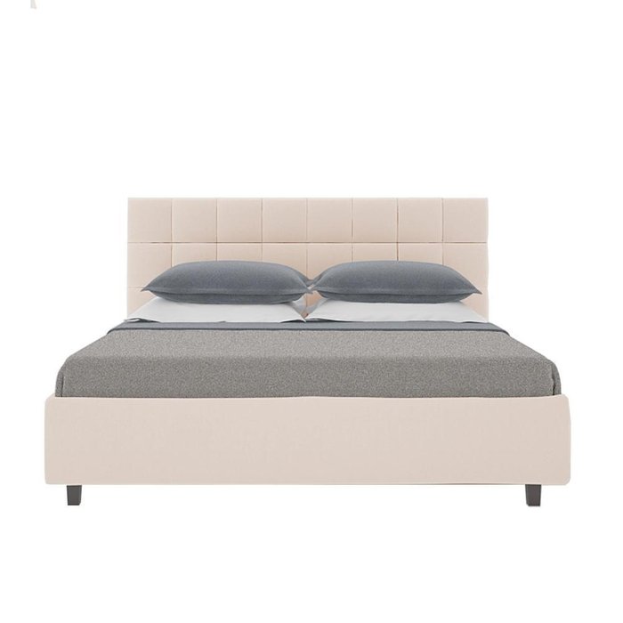 Кровать Wales Велюр Светло-бежевый 160х200 - купить Кровати для спальни по цене 102000.0