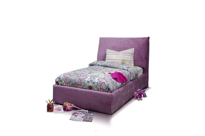 Кровать с подъемным механизмом Trendy 120х200 розового цвета - купить Одноярусные кроватки по цене 103730.0