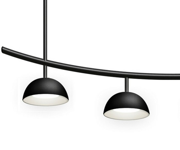 Люстра Стиви черный w120*15 h120 Led 40W (4000K) - купить Подвесные люстры по цене 9950.0 Люстра Стиви черный w120*15 h120 Led 40W (4000K) - купить Подвесные люстры по цене 9950.0