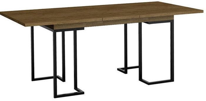 Раскладной обеденный стол Loft коричневого цвета - лучшие Обеденные столы в INMYROOM