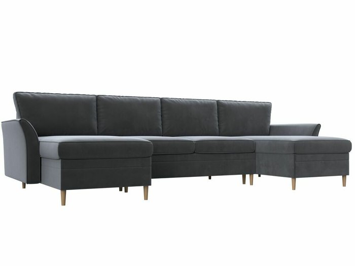 Угловой диван-кровать София серого цвета