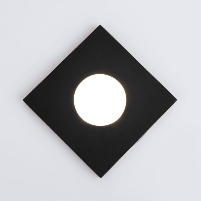 Встраиваемый точечный светильник 126 MR16 черный матовый Flicks - купить Встраиваемые споты по цене 865.0