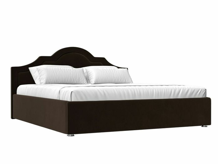 Кровать Афина 180х200 темно-коричневого цвета с подъемным механизмом