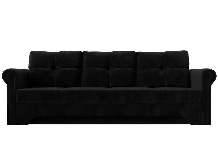 Прямой диван-кровать Европа черного цвета - купить Прямые диваны по цене 38999.0