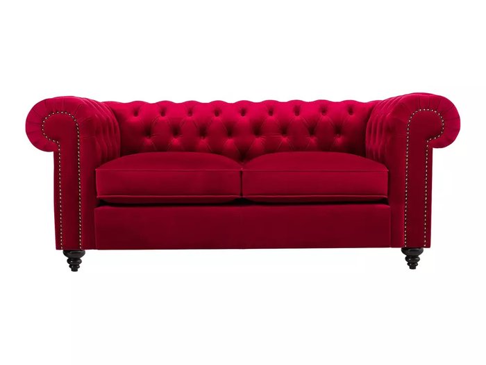 Диван Chester Classic красного цвета Диван Chester Classic красного цвета