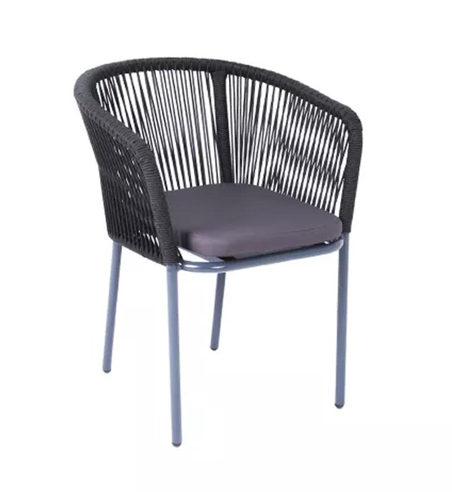 Стул Марсель темно-серого цвета - лучшие Садовые стулья в INMYROOM
