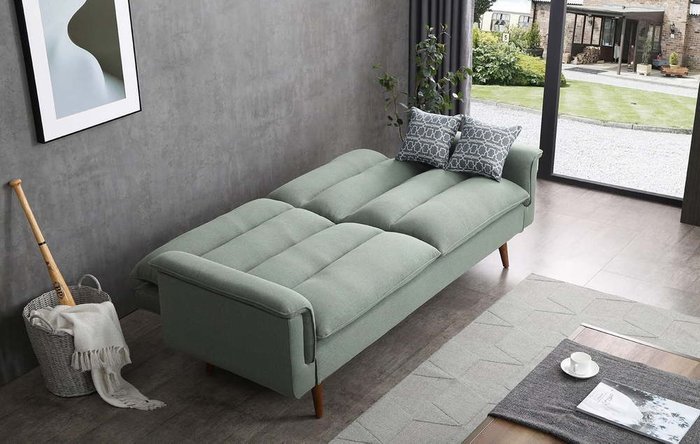 Диван-кровать Harmony зеленого цвета - купить Прямые диваны по цене 44723.0