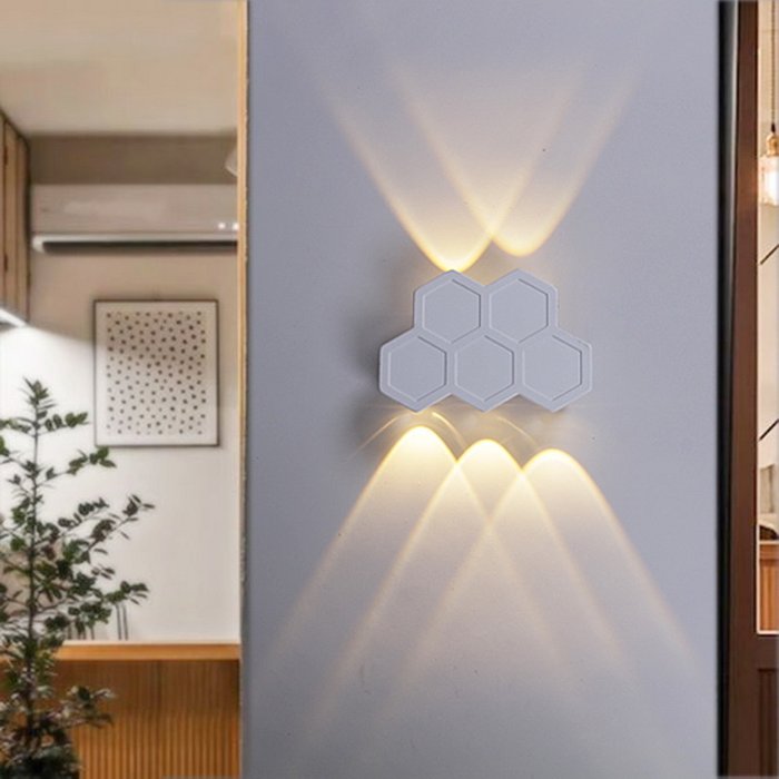 Архитектурный светильник 86222-9.2-005U LED5*1W WT (металл, цвет белый) - лучшие Настенные уличные светильники в INMYROOM Архитектурный светильник 86222-9.2-005U LED5*1W WT (металл, цвет белый) - лучшие Настенные уличные светильники в INMYROOM