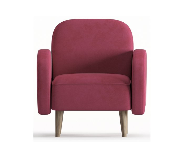 Кресло из велюра Бризби цвета фуксия - купить Интерьерные кресла по цене 15490.0